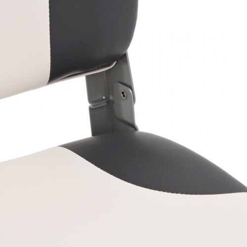 Foldbare bådsæder - 2 stk., 41 × 36 × 48 cm, sort/hvid