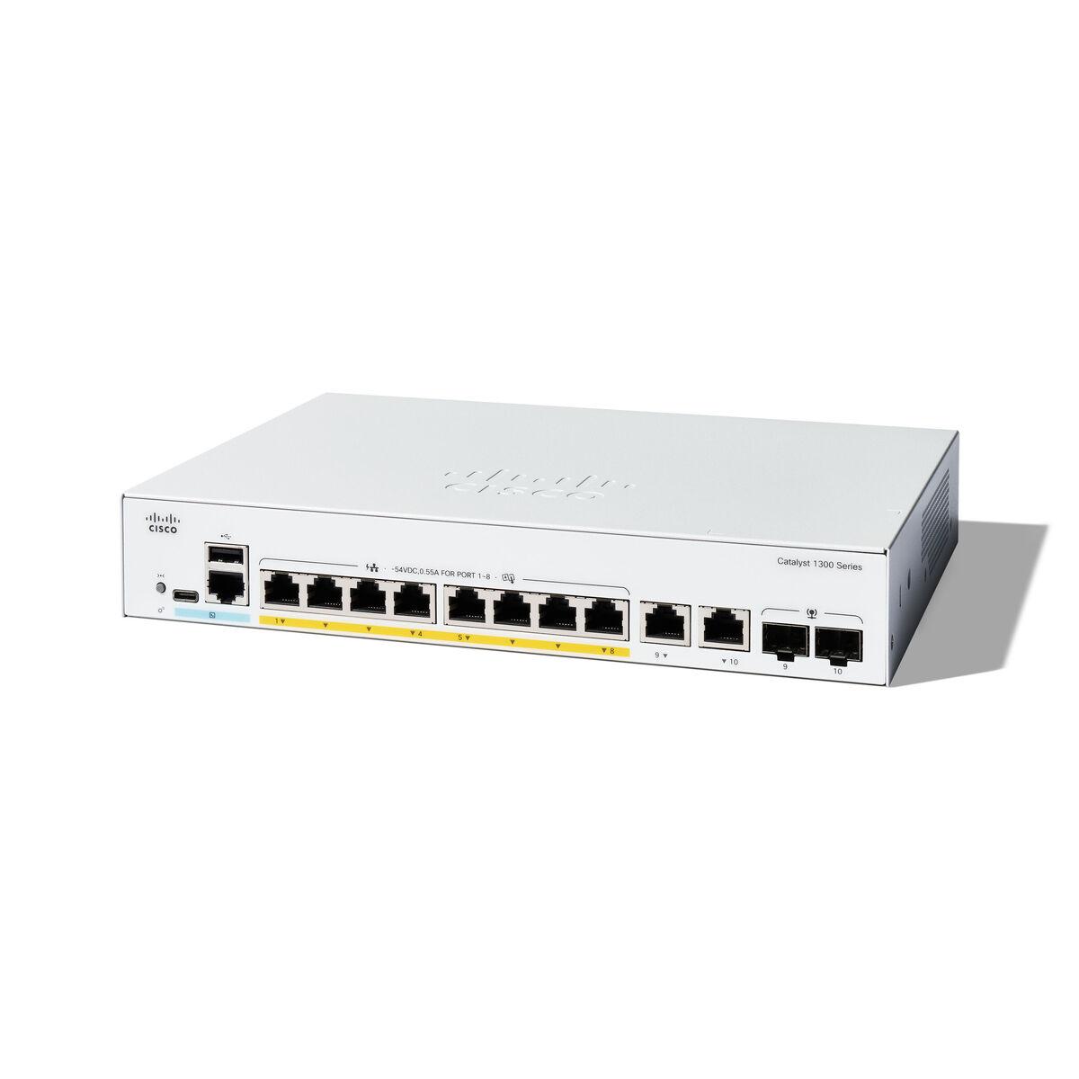 Netværksswitch Cisco Catalyst C1300 8fp 2g Grå