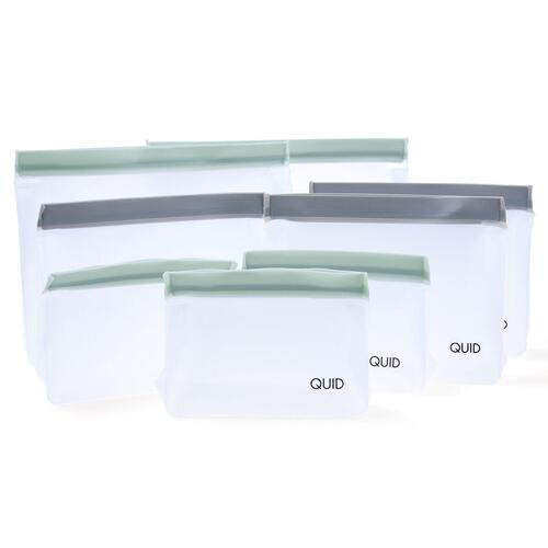 Rico genanvendelige madposer - zip, 8 dele (PEVA)