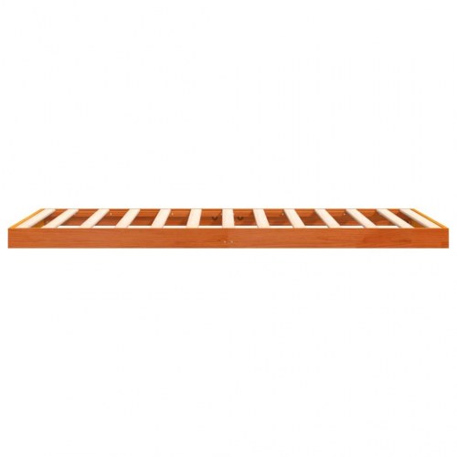 Sengeramme 90x200 cm i massivt fyrretræ - gyldenbrun