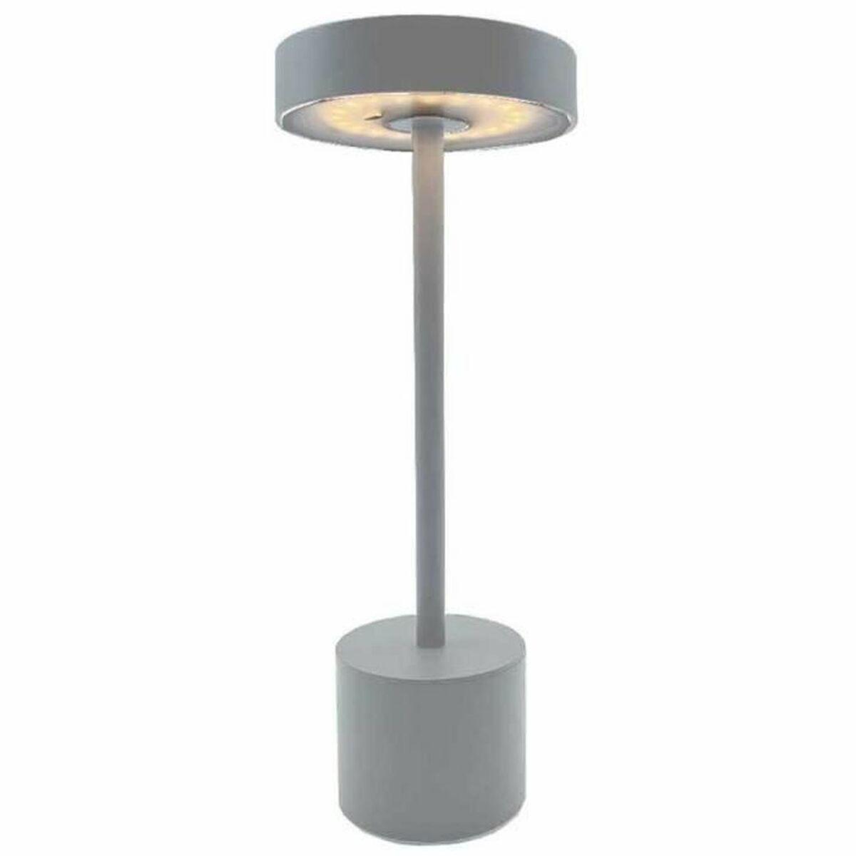 Lumisky ROBY GREY bordlampe - grå aluminium, E27/LED, trådløs billede