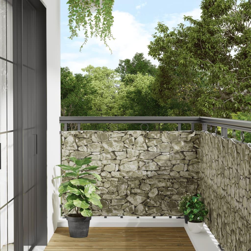 Altanafskærmning 400x90 cm PVC stendesign