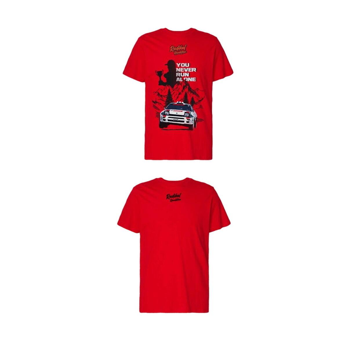Kortærmet Shirt Til Mænd Radikal You Never Run Alone Rød Xxxl