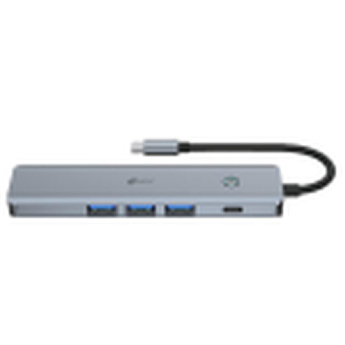 USB Hub LEOTEC Grå