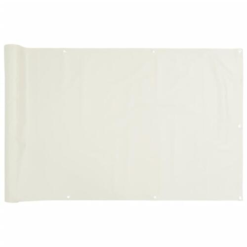 Altanafskærmning 600x120 cm PVC hvid