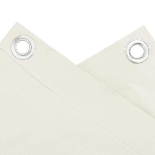 Altanafskærmning 600x120 cm PVC hvid