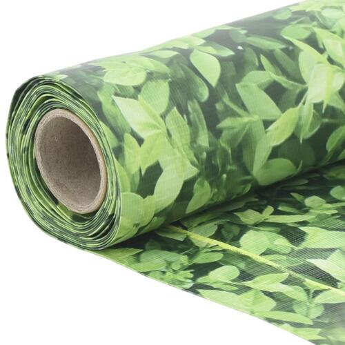 Altanafskærmning 500x90 cm PVC plantedesign grøn