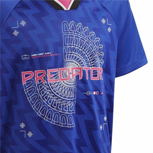 Kortærmet fodboldtrøje til børn Adidas Predator Blå 9-10 år