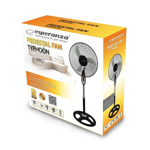 Fritstående ventilator Esperanza EHF002KE Sort 50 W