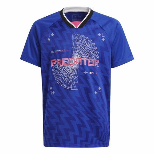 Kortærmet fodboldtrøje til børn Adidas Predator Blå 13-14 år