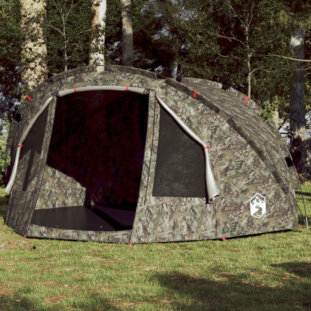 4-personers fisketelt vandafvisende camouflage