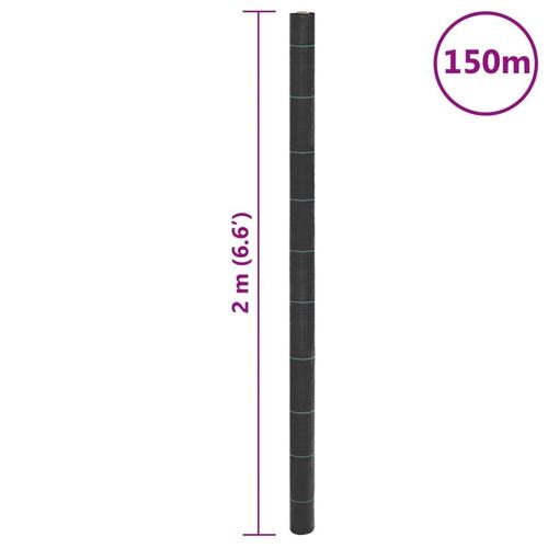 Ukrudtsdug 2x150 m PP sort