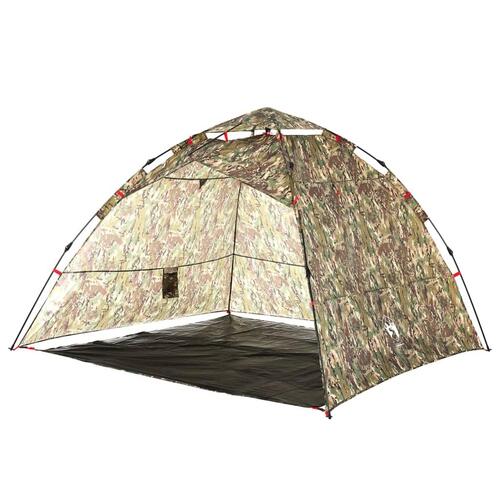 4-personers fisketelt quick-release camouflage