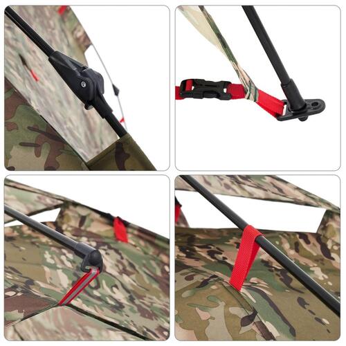 4-personers fisketelt quick-release camouflage