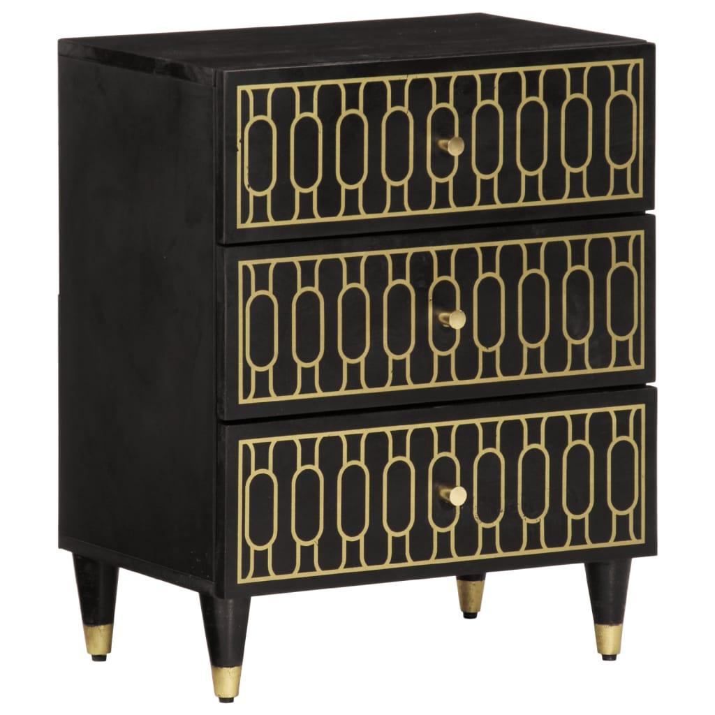 Sengebord 50x33x60 cm massivt mangotræ billede