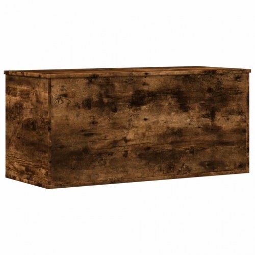 Opbevaringskiste 100×42×46 cm i konstrueret træ - røget egetræsfarve