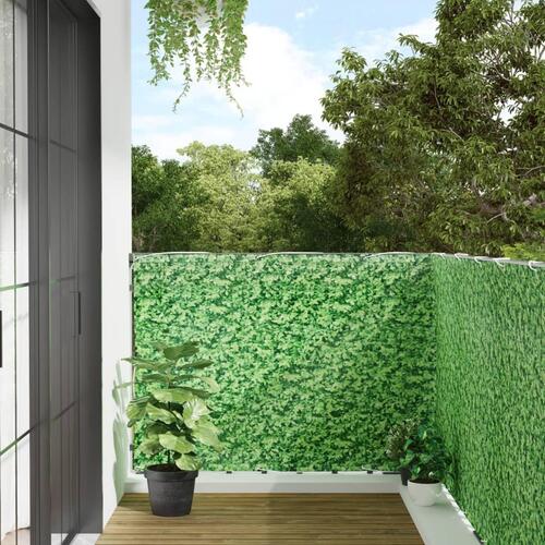 Altanafskærmning 700x120 cm PVC plantedesign grøn