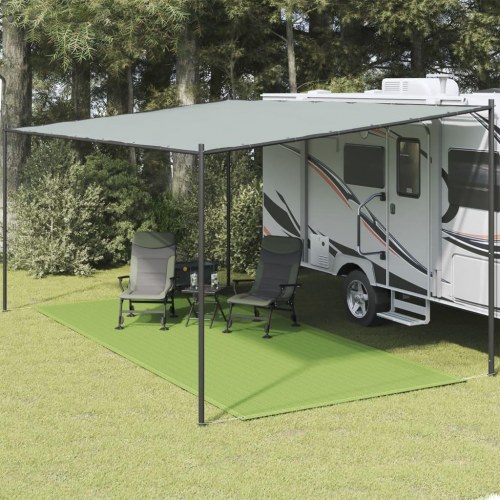 Telttæppe 250 × 500 cm i HDPE - lysegrøn campingmåtte