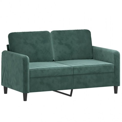 Sofasæt i velour - 3 dele, mørkegrøn