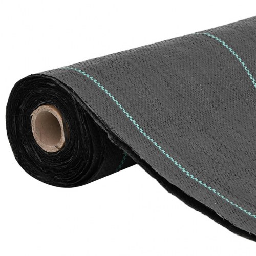Ukrudtsmembran sort 1,5 × 50 m - PP ukrudtsdug 60 g/m²