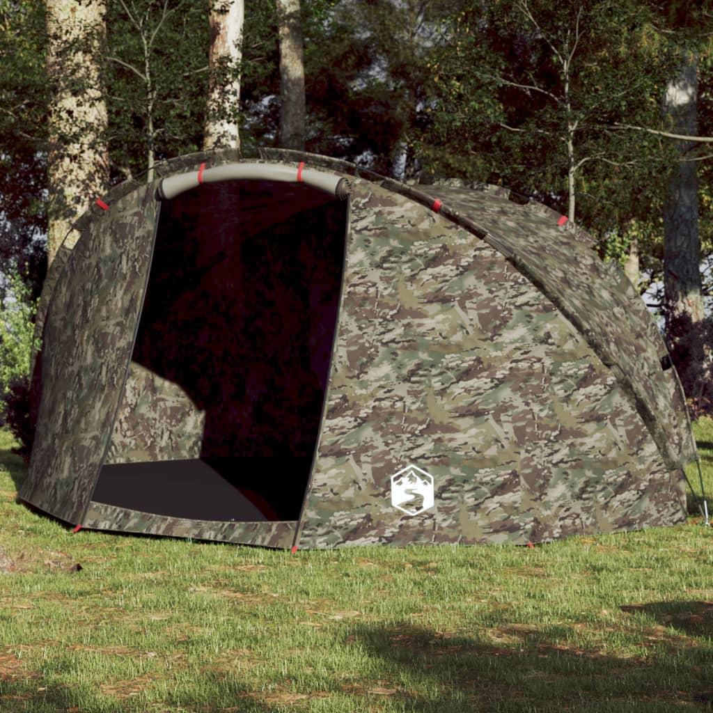 5-personers fisketelt vandafvisende camouflage