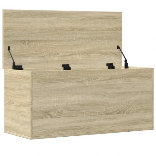 Opbevaringsboks 100×42×46 cm i konstrueret træ - sonoma-eg