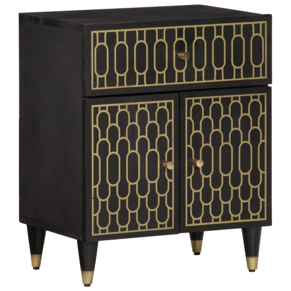 Sengebord 50x33x60 cm massivt mangotræ billede