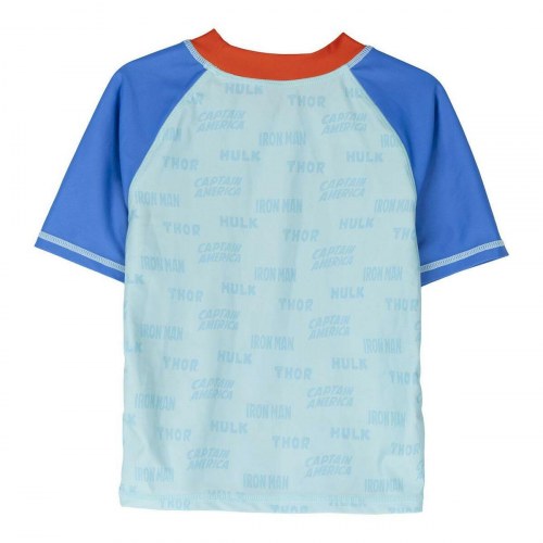 Bade T-shirt The Avengers, blå - 4 år