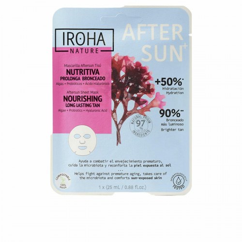 Ansigtsmaske Iroha After Sun Melon - nærende (1 stk)