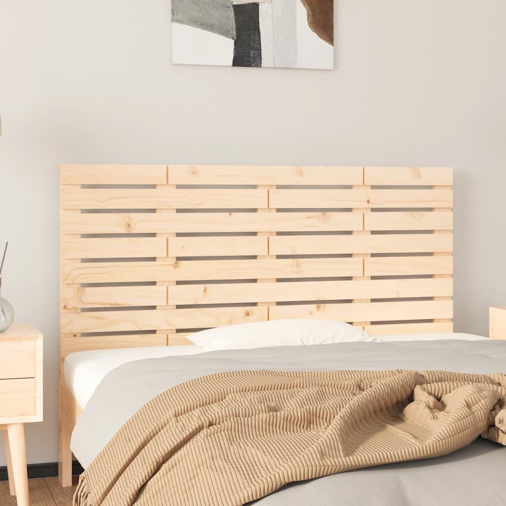 Sengegavl 96X3X63 Cm Massivt Fyrretræ Gyldenbrun - Naturfarvet / 141 x 63 cm