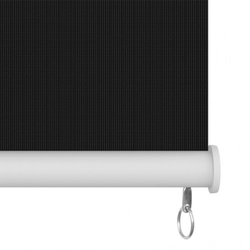Udendørs rullegardin 180 x 230 cm - sort HDPE