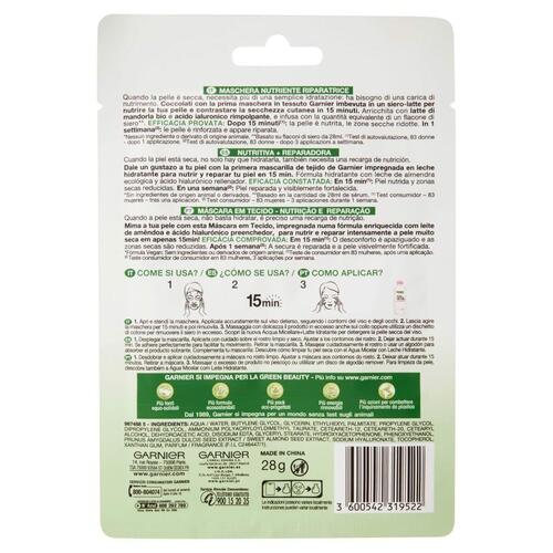 Ansigtsmaske Garnier SkinActive Nutri Bomb