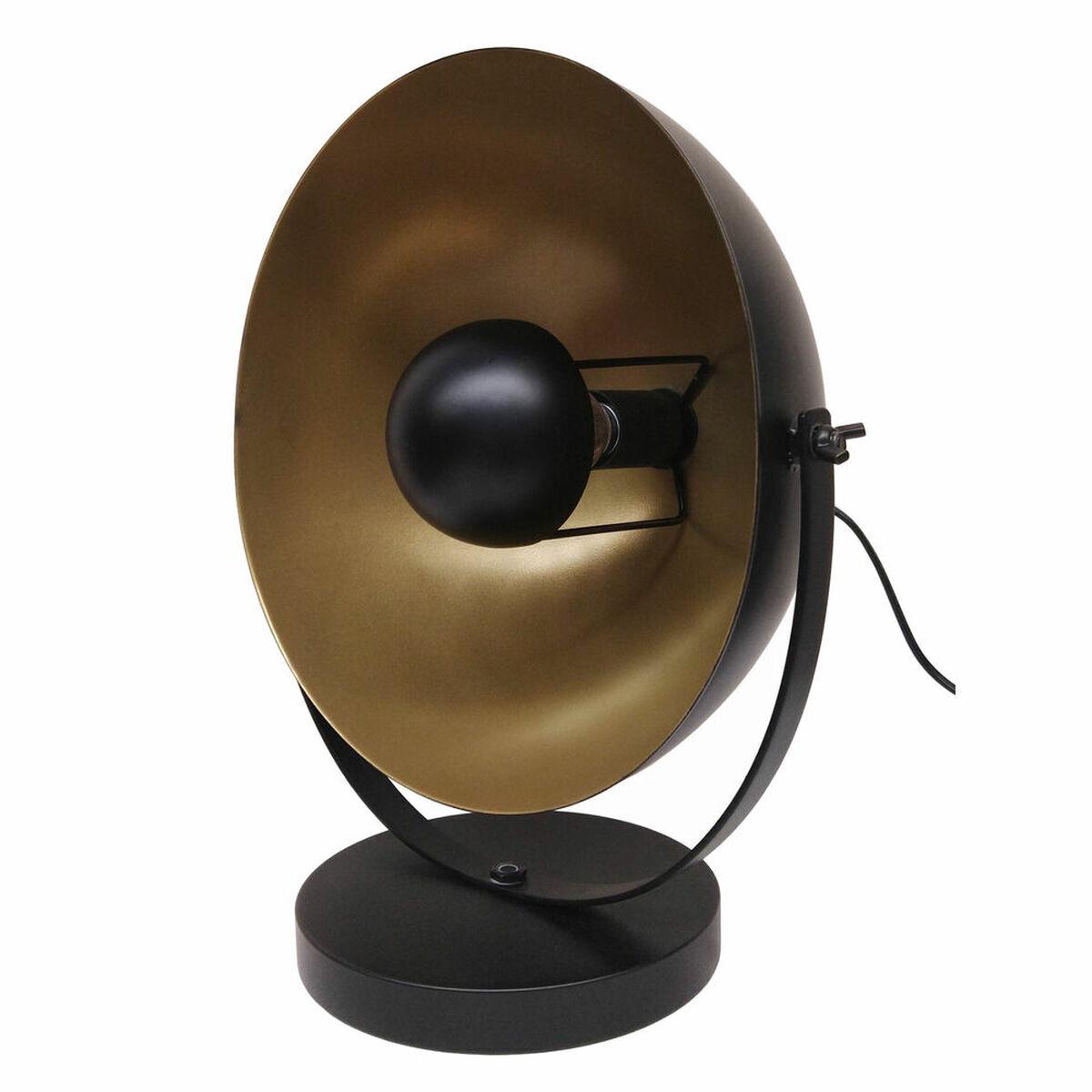 Bordlampe Sort Gylden Metal 34 X 22 X 35 Cm