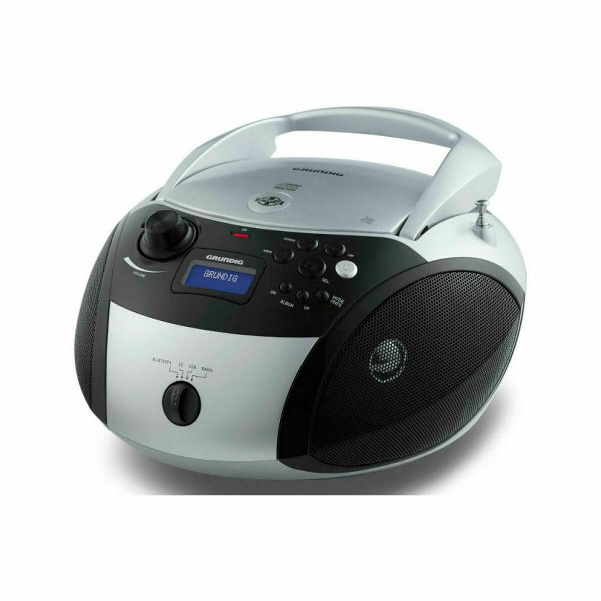 Radio Bluetooth Mp3 Grundig Rcd1500bts Sølvfarvet Sort Grå