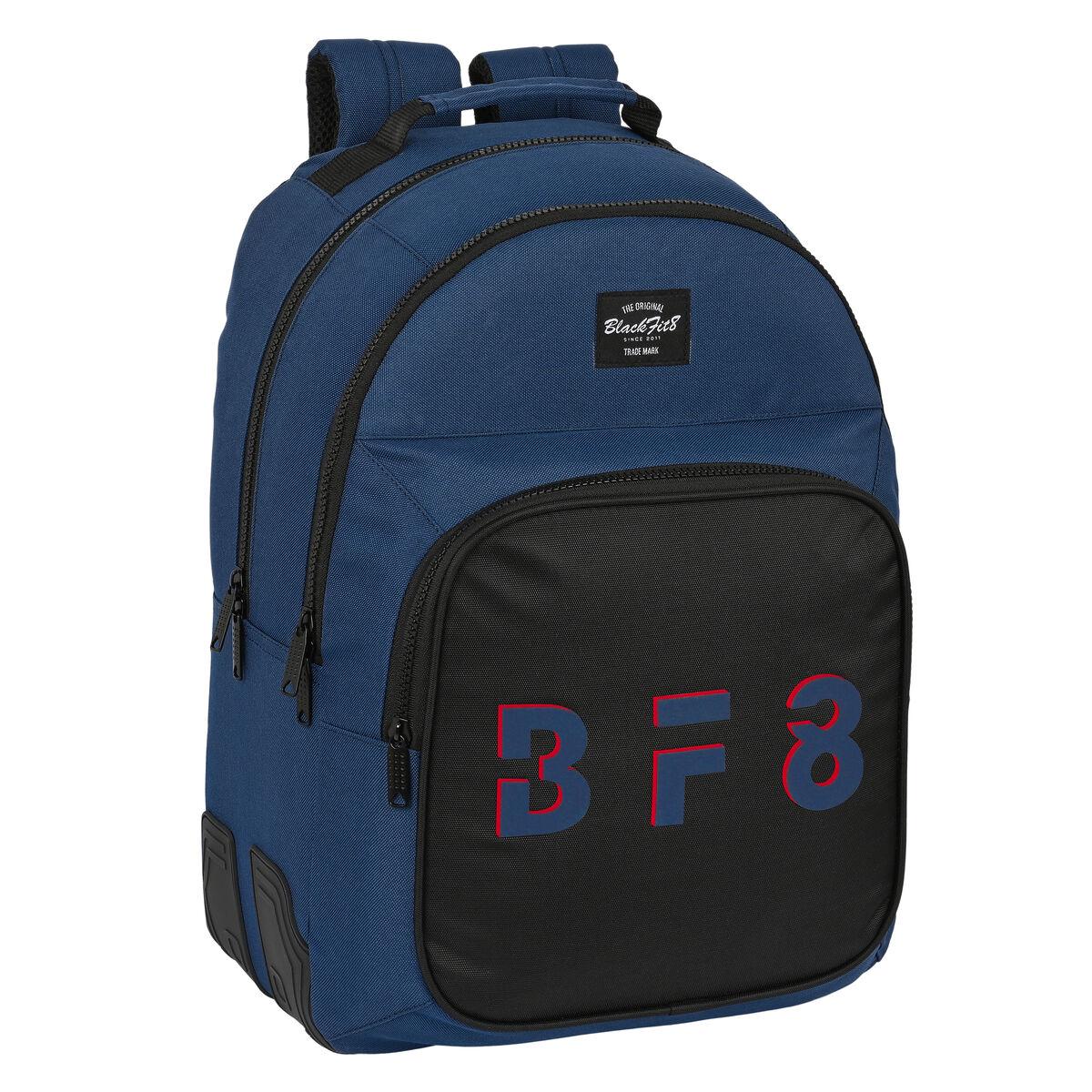 Skoletaske Blackfit8 Urban Sort Marineblå