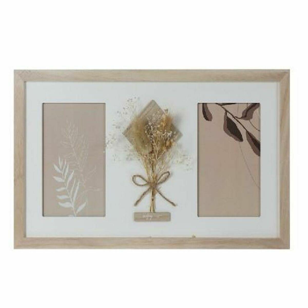 Fotoramme 39 × 1,2 × 22 cm - Natur/Hvid, Shabby Chic, 2 fotos