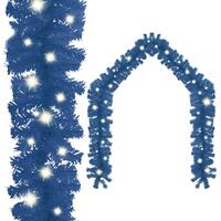 Juleguirlande med LED-lys 5 m blå
