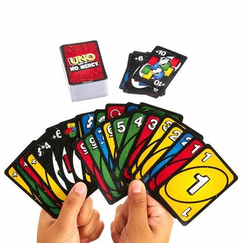 Mattel UNO No Mercy - kortspil til familien