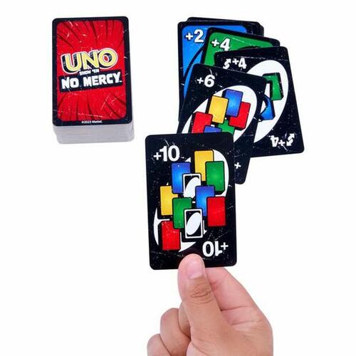 Mattel UNO No Mercy - kortspil til familien