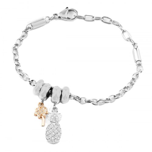 Armbånd til kvinder SCZ1101, grå, 19 cm