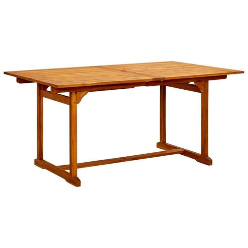 Havebord (160-240)x100x75 cm massivt akacietræ