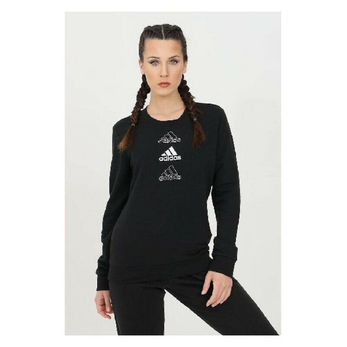 Sweaters Uden Hætte Til Kvinder Adidas Swt Gl1400 Sort