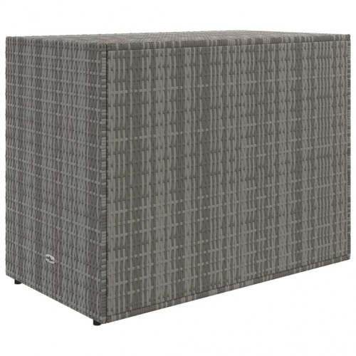 Opbevaringsskab til haven i polyrattan - 100 × 55,5 × 80 cm, grå