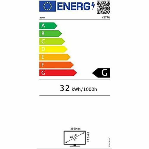 Skærm Acer V277Ubmiipx LED LED IPS 75 Hz