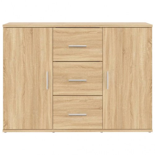 Skænk 91x29,5x65 cm konstrueret træ sonoma-eg