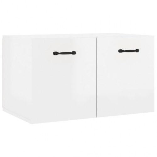 Vægskab 60x36,5x35 cm konstrueret træ hvid højglans