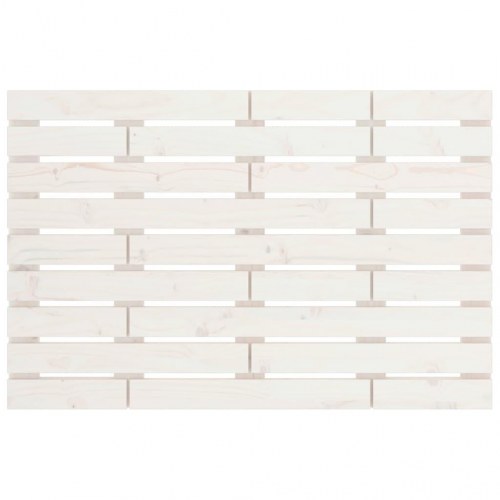 Sengegavl 81 x 3 x 63 cm i massivt fyrretræ - hvid