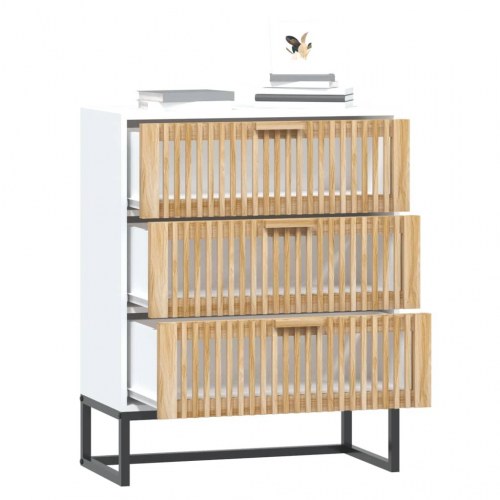 Skænk 60 × 30 × 75 cm i konstrueret træ - hvid