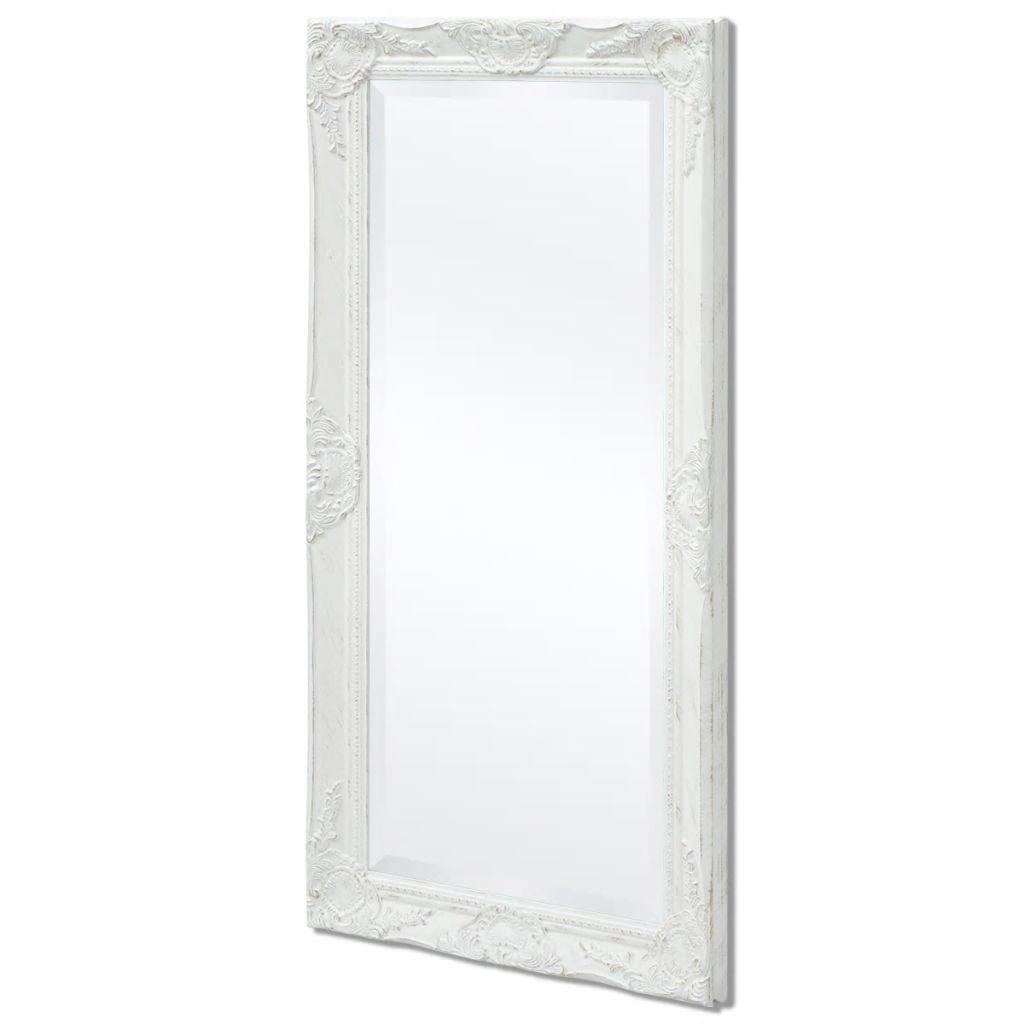 Billede af Vægspejl 100x50 cm barokstil hvid