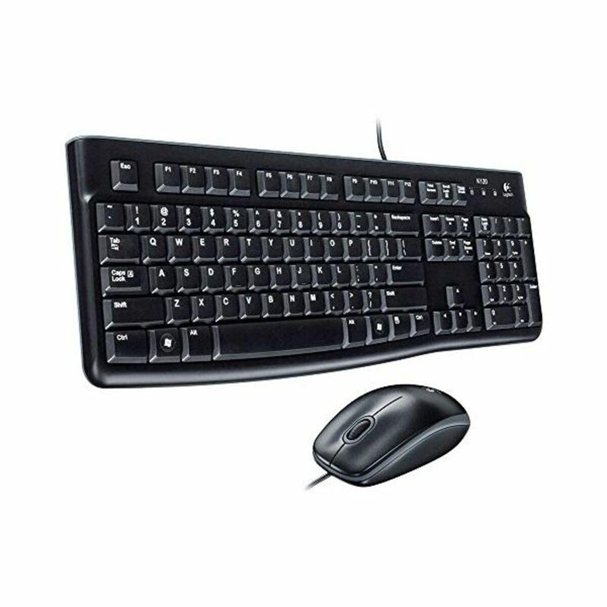 Tastatur Optisk Mus Logitech 920 002562 Sort Engelsk Qwerty